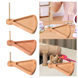 Maxbell Wooden Bead Tray with Thread Holder 2 in 1 Bracelet, Jewelry Making Supplies Style A