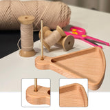 Maxbell Wooden Bead Tray with Thread Holder 2 in 1 Bracelet, Jewelry Making Supplies Style A