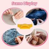 Maxbell 3Pcs Sewing Finger Ruler Hand Sewing Thumb Guide Needle Gauge Quilting Ruler 3 mm