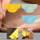 Maxbell 3Pcs Sewing Finger Ruler Hand Sewing Thumb Guide Needle Gauge Quilting Ruler 4 mm