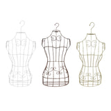 Maxbell Hanging Half Body Torso Mannequin Support Female Mannequin for Stores Sewing White