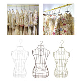 Maxbell Hanging Half Body Torso Mannequin Support Female Mannequin for Stores Sewing White