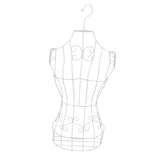 Maxbell Hanging Half Body Torso Mannequin Support Female Mannequin for Stores Sewing White