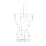 Maxbell Hanging Half Body Torso Mannequin Support Female Mannequin for Stores Sewing White