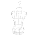 Maxbell Hanging Half Body Torso Mannequin Support Female Mannequin for Stores Sewing White