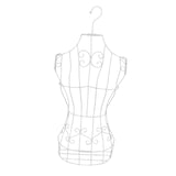 Maxbell Hanging Half Body Torso Mannequin Support Female Mannequin for Stores Sewing White