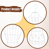 Maxbell Hanging Half Body Torso Mannequin Support Female Mannequin for Stores Sewing White