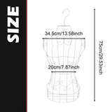 Maxbell Hanging Half Body Torso Mannequin Support Female Mannequin for Stores Sewing White