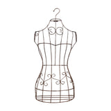 Maxbell Hanging Half Body Torso Mannequin Support Female Mannequin for Stores Sewing Bronze