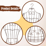 Maxbell Hanging Half Body Torso Mannequin Support Female Mannequin for Stores Sewing Bronze
