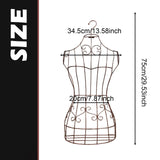 Maxbell Hanging Half Body Torso Mannequin Support Female Mannequin for Stores Sewing Bronze