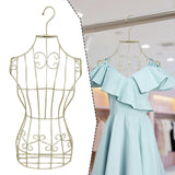 Maxbell Hanging Half Body Torso Mannequin Support Female Mannequin for Stores Sewing Gold