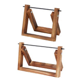 Maxbell Wood Yarn Roll Holder Dispenser Yarn Skein Holder for Crocheting Knit Sister 13.5cmx15.5cmx2.2cm
