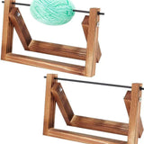 Maxbell Wood Yarn Roll Holder Dispenser Yarn Skein Holder for Crocheting Knit Sister 14cmx22cmx1.5cm
