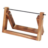 Maxbell Wood Yarn Roll Holder Dispenser Yarn Skein Holder for Crocheting Knit Sister 14cmx22cmx1.5cm