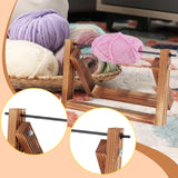 Maxbell Wood Yarn Roll Holder Dispenser Yarn Skein Holder for Crocheting Knit Sister 14cmx22cmx1.5cm