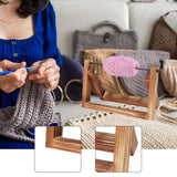 Maxbell Wood Yarn Roll Holder Dispenser Yarn Skein Holder for Crocheting Knit Sister 14cmx22cmx1.5cm