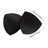 Maxbell 3 Pairs Removable Sports Bra Pads Inserts Sewn Sides for B/C Cups Breathable Black
