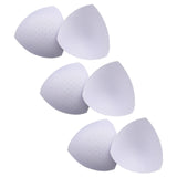 Maxbell 3 Pairs Removable Sports Bra Pads Inserts Sewn Sides for B/C Cups Breathable White