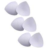 Maxbell 3 Pairs Removable Sports Bra Pads Inserts Sewn Sides for B/C Cups Breathable White