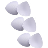 Maxbell 3 Pairs Removable Sports Bra Pads Inserts Sewn Sides for B/C Cups Breathable White