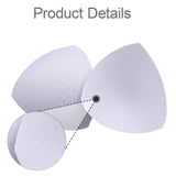 Maxbell 3 Pairs Removable Sports Bra Pads Inserts Sewn Sides for B/C Cups Breathable White