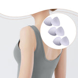 Maxbell 3 Pairs Removable Sports Bra Pads Inserts Sewn Sides for B/C Cups Breathable White