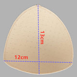 Maxbell 3 Pairs Removable Sports Bra Pads Inserts Sewn Sides for B/C Cups Breathable Beige