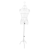 Maxbell Female Wire Mannequin Torso Upper Body Dress Form for Store Women Seamstress White