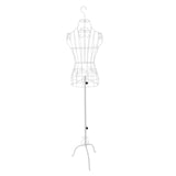 Maxbell Female Wire Mannequin Torso Upper Body Dress Form for Store Women Seamstress White