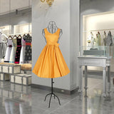 Maxbell Torso Half Body Ornament Iron Female Mannequin for Women Shop Sewing Display Black