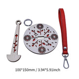 Maxbell Portable Wrist Yarn Holder Enthusiasts Macrame Adults Home Wrist Ball Holder Red