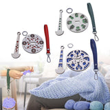 Maxbell Portable Wrist Yarn Holder Enthusiasts Macrame Adults Home Wrist Ball Holder Red