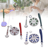 Maxbell Portable Wrist Yarn Holder Enthusiasts Macrame Adults Home Wrist Ball Holder Red