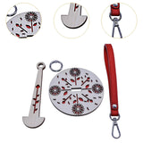 Maxbell Portable Wrist Yarn Holder Enthusiasts Macrame Adults Home Wrist Ball Holder Red