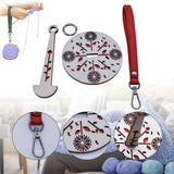 Maxbell Portable Wrist Yarn Holder Enthusiasts Macrame Adults Home Wrist Ball Holder Red