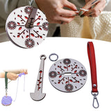 Maxbell Portable Wrist Yarn Holder Enthusiasts Macrame Adults Home Wrist Ball Holder Red