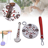Maxbell Portable Wrist Yarn Holder Enthusiasts Macrame Adults Home Wrist Ball Holder Red