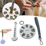 Maxbell Portable Wrist Yarn Holder Enthusiasts Macrame Adults Home Wrist Ball Holder Green