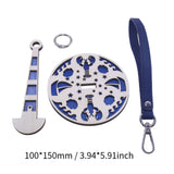 Maxbell Portable Wrist Yarn Holder Enthusiasts Macrame Adults Home Wrist Ball Holder Blue
