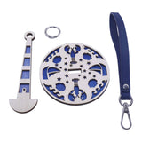 Maxbell Portable Wrist Yarn Holder Enthusiasts Macrame Adults Home Wrist Ball Holder Blue
