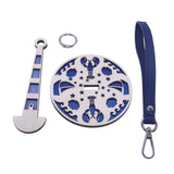 Maxbell Portable Wrist Yarn Holder Enthusiasts Macrame Adults Home Wrist Ball Holder Blue