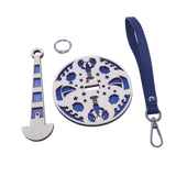 Maxbell Portable Wrist Yarn Holder Enthusiasts Macrame Adults Home Wrist Ball Holder Blue