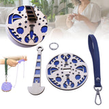 Maxbell Portable Wrist Yarn Holder Enthusiasts Macrame Adults Home Wrist Ball Holder Blue