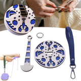 Maxbell Portable Wrist Yarn Holder Enthusiasts Macrame Adults Home Wrist Ball Holder Blue