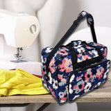 Maxbell Sewing Machine Carrying Case with Multi Storage Pockets for Gift Travel Home