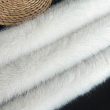 White Faux Plush Trim Ribbon DIY Furry Strip for Holiday Themed Party Wreath 10cm