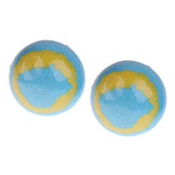 Maxbell Maxbell 2 Pieces 100g Women Bubble Bath Salt Essential Oil Bomb Balls Blue