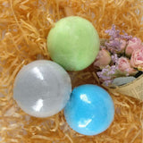 Maxbell Maxbell 2 Pieces 150g Women Bubble Bath Salt Essential Oil Bomb Balls Gray