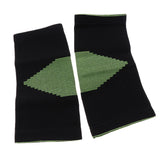 Maxbell Maxbell 1 Pair Black Sports Knee Sleeves Arthritis Pain Brace Wrap Black Green M